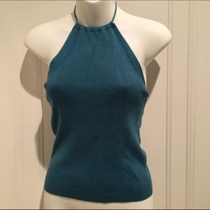 Teal Halter Top
