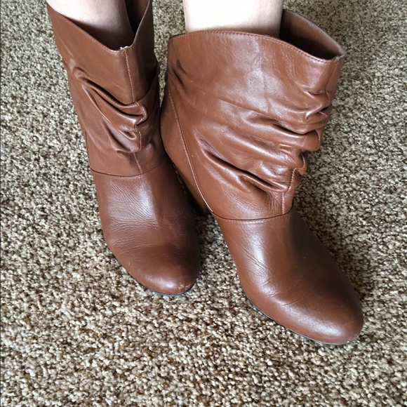 BCBGeneration booties. Too Cute! 8.5 brown leather