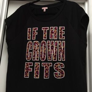 Juicy Couture black short sleeve sweatshirt