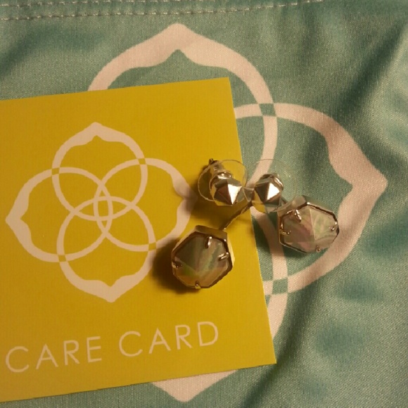 Kendra Scott blue lace Jordy earjackets