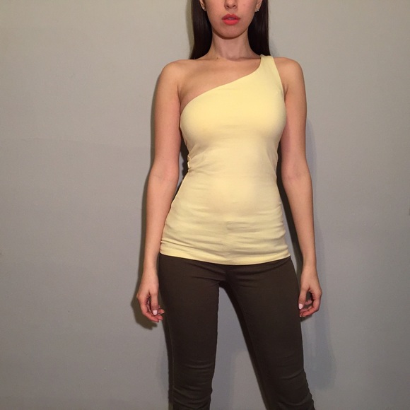 Express Sexy Basic Bra-Tank/ Light-Yellow