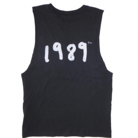 Taylor Swift 1989 Black Muscle Tee