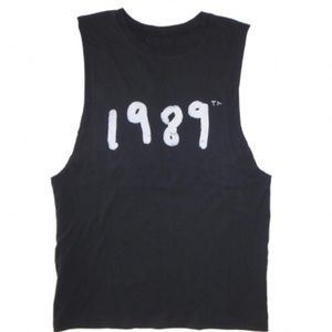 Taylor Swift 1989 Black Muscle Tee