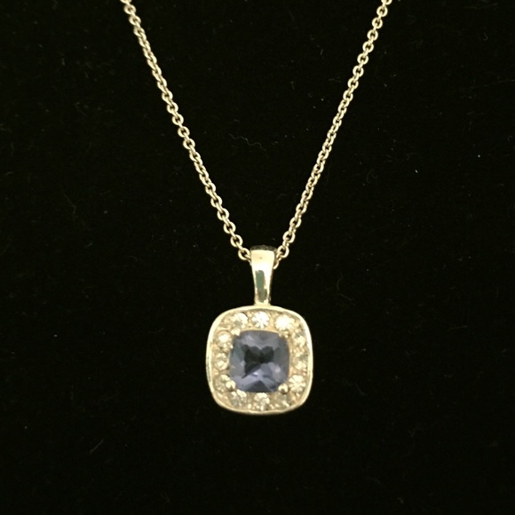 Purple Gemstone Necklace and Earring Set