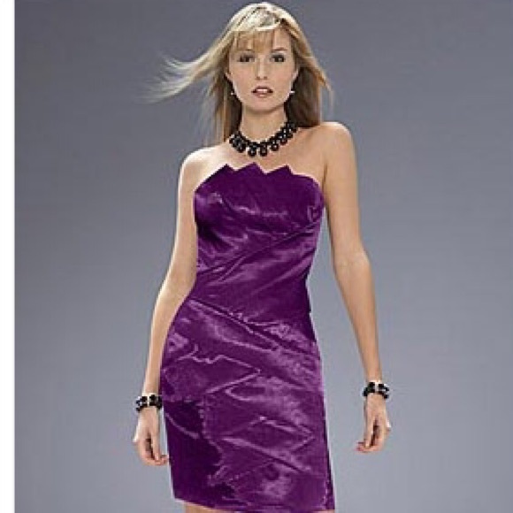 Jessica McClintock Purple Bridesmaid Dress SZ 2