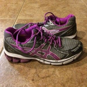 Purple & Gray Asics Sneakers