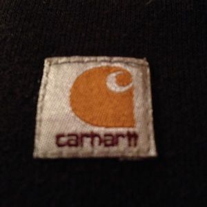 Carhartt black sweatshirt.