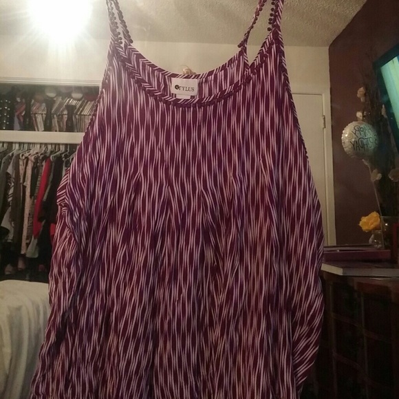 Purple design tank top