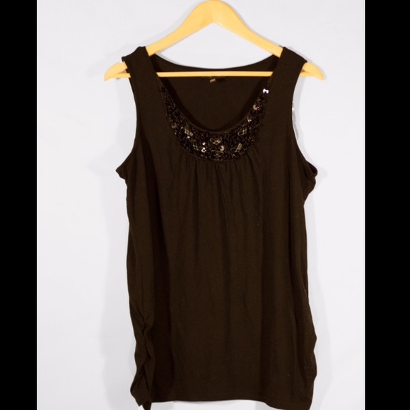 Fashion Bag Jewel Embellished Tank