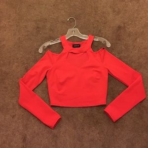 Cold Shoulder Crop Top