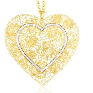 Gorgeous 18kt Gold Plated Heart Design Necklace