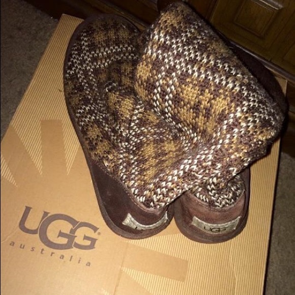 Authentic well used knitted boots uggs...