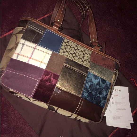 Limited Edition Coach Patchwork Tote.... - image 1