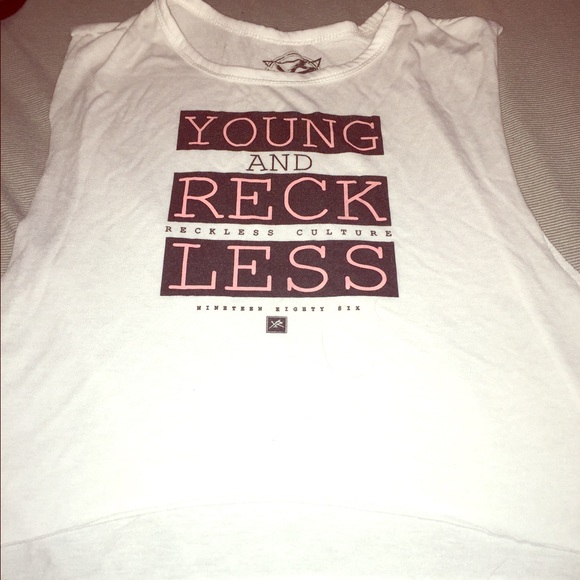 Young and reckless crop top