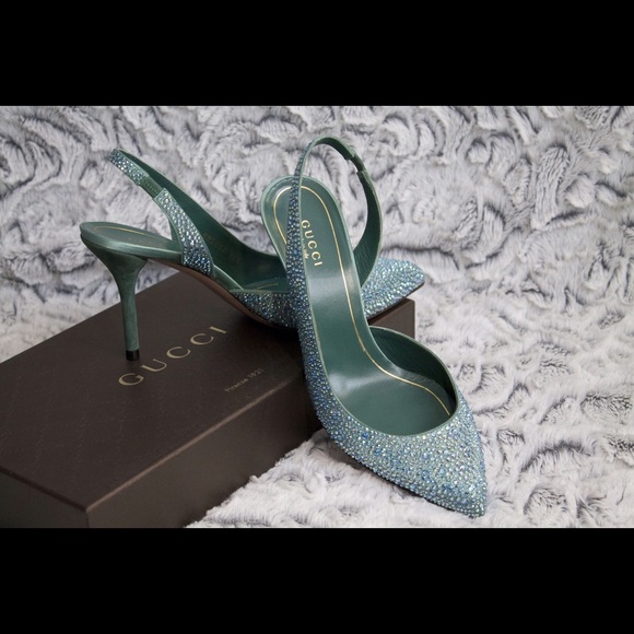 Gucci Blue Jewel Shoes - price firm - Picture 2 of 4