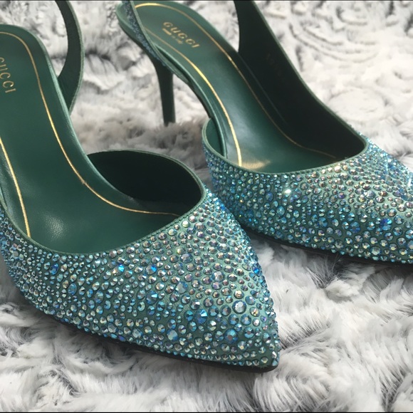 Gucci Blue Jewel Shoes - price firm - Picture 4 of 4