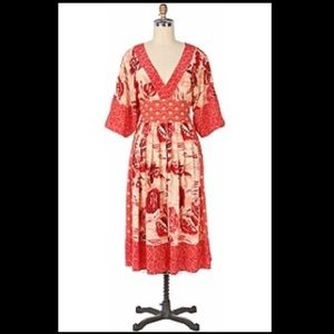 Anthropologie Tracy Reese Silk Kimono Dress Size 6
