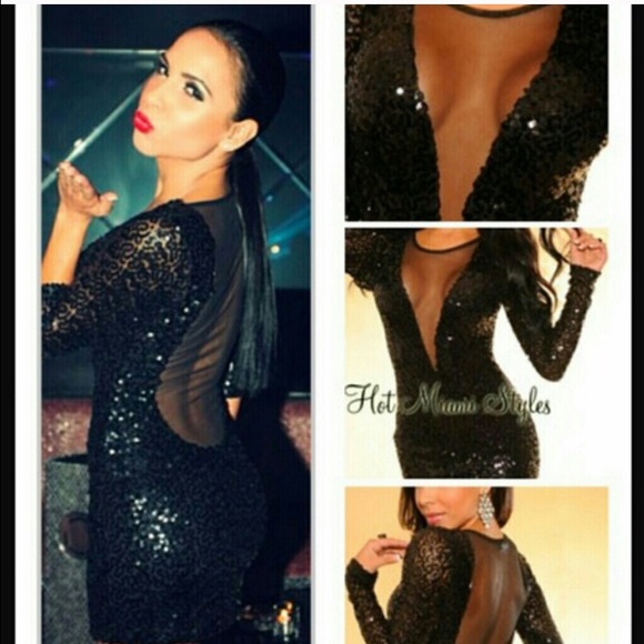 Black mini cocktail dress