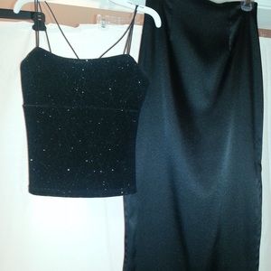 2 piece formal dress