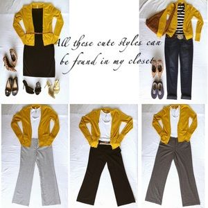 5 ways to wear a mustard yellow cardigan 💋