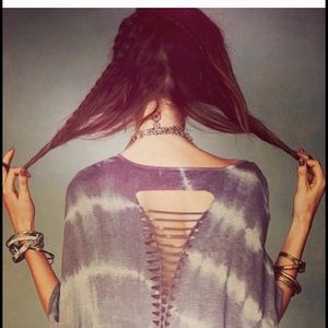 Cute 🌎Gypsy Junkies x Free People Tie Dye Poncho