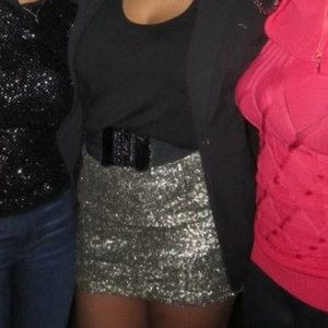 Sequin mini skirt