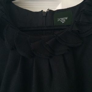 J Crew Black wool dress