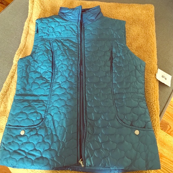 NEVER WORN! Blue vest. Size medium!