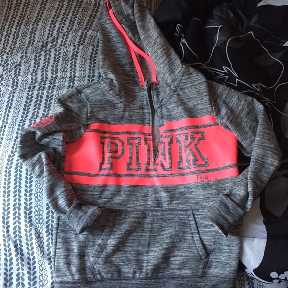 VS PINK 3/4 zip up hoodie.