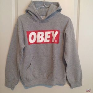 Gray OBEY hoodie