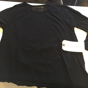 Raquel Allegra shredded back tee