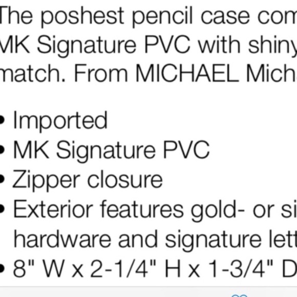 LAST ONE 💞100% Authentic Michael kors pencil case - Picture 2 of 4