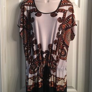 Flowing stretchy top boho style