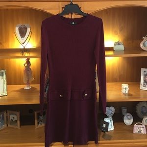 Maroon sweater dress brand-new tags