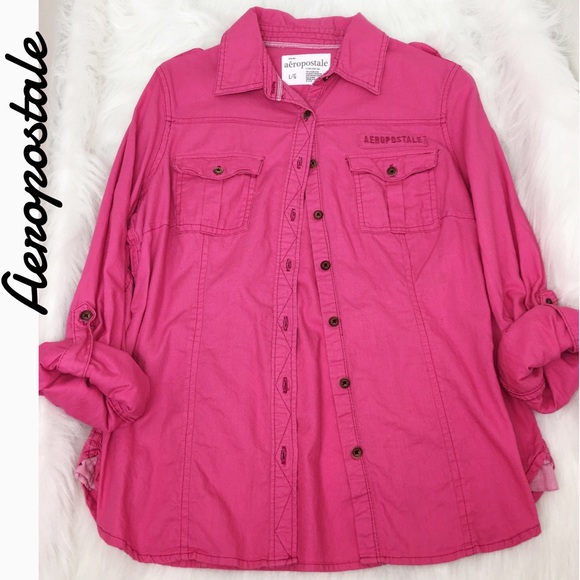 💙Aeropostale long sleeve button up.