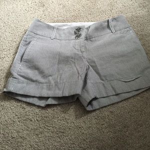 The Limited Pin Stripe Casual Button Shorts