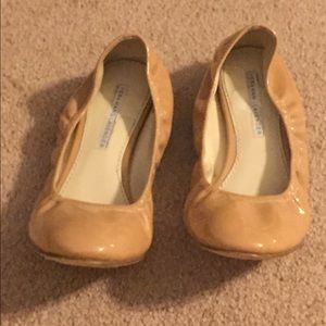 Patent leather nude Vera Wang Lavender flats