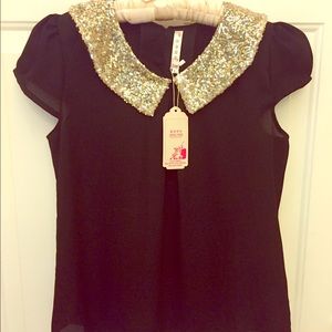 Black Chiffon Blouse
