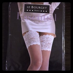 Thigh-high Le Bourget lace top stockings