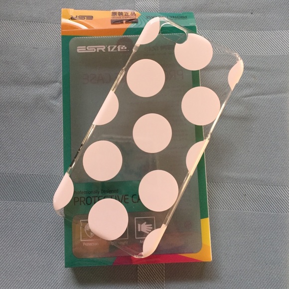 iPhone 6 Clear Polka Dot Case