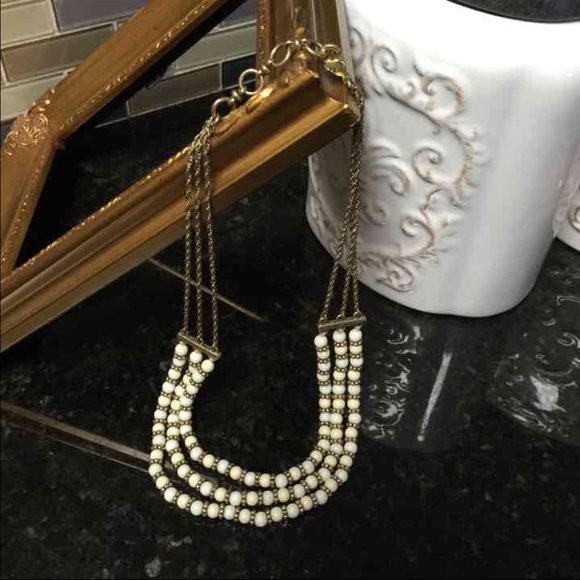 Three stand lucky brand necklace