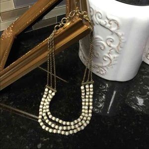 Three stand lucky brand necklace