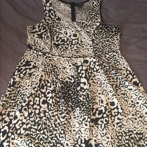 Black and white print dress