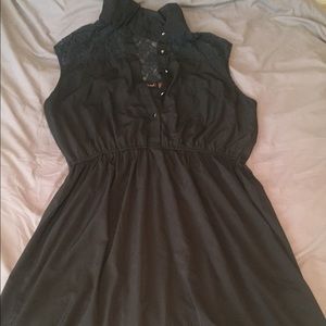 Black with lace top dress