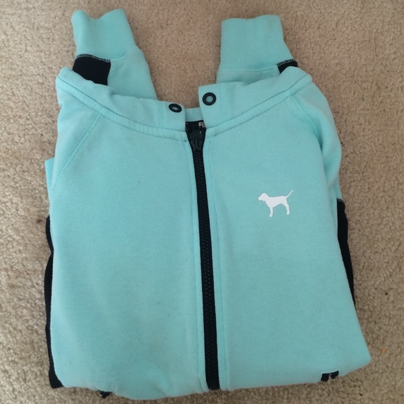 PINK Teal Zip-Up