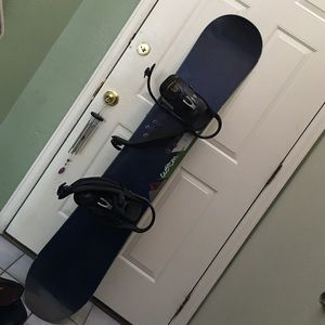 Burton Snowboard, boots, snow pants and goggles