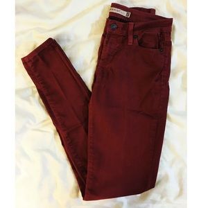 Just USA Maroon Skinny Jeans