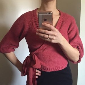 Anthropologie Cropped Ballet Sweater