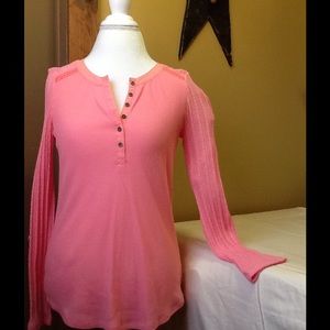 Peach long sleeved shirt