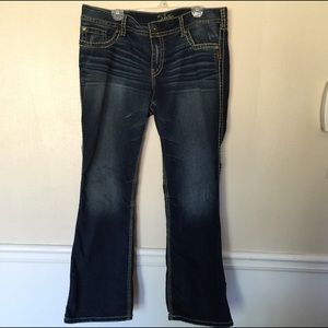Silver- Suki Surplus BOOTCUT sz 20